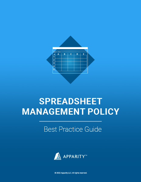 Apparity Spreadsheet Policy Guide cover image