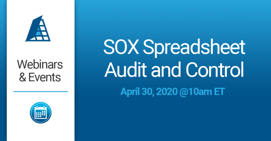 spreadsheet controls audit program