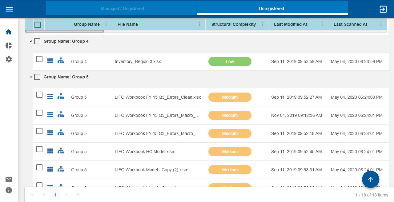 Spreadsheet EUC Registration Module - Inventory Management System