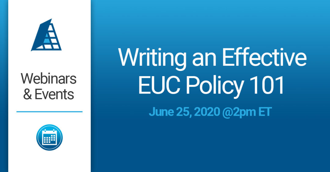 EUC Policy Webinar June 25, 2020