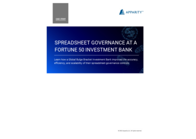 Case Study (EUC Governance): Investment Bank