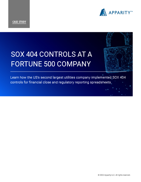 SOX section 404 controls case study cover image